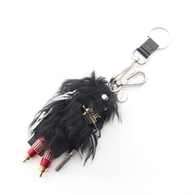 プラダ PRADA ルーファス チャーム アクセサリー ファー / メタル レディース ブラック系 / マルチカラー 1TR264 【中古】
