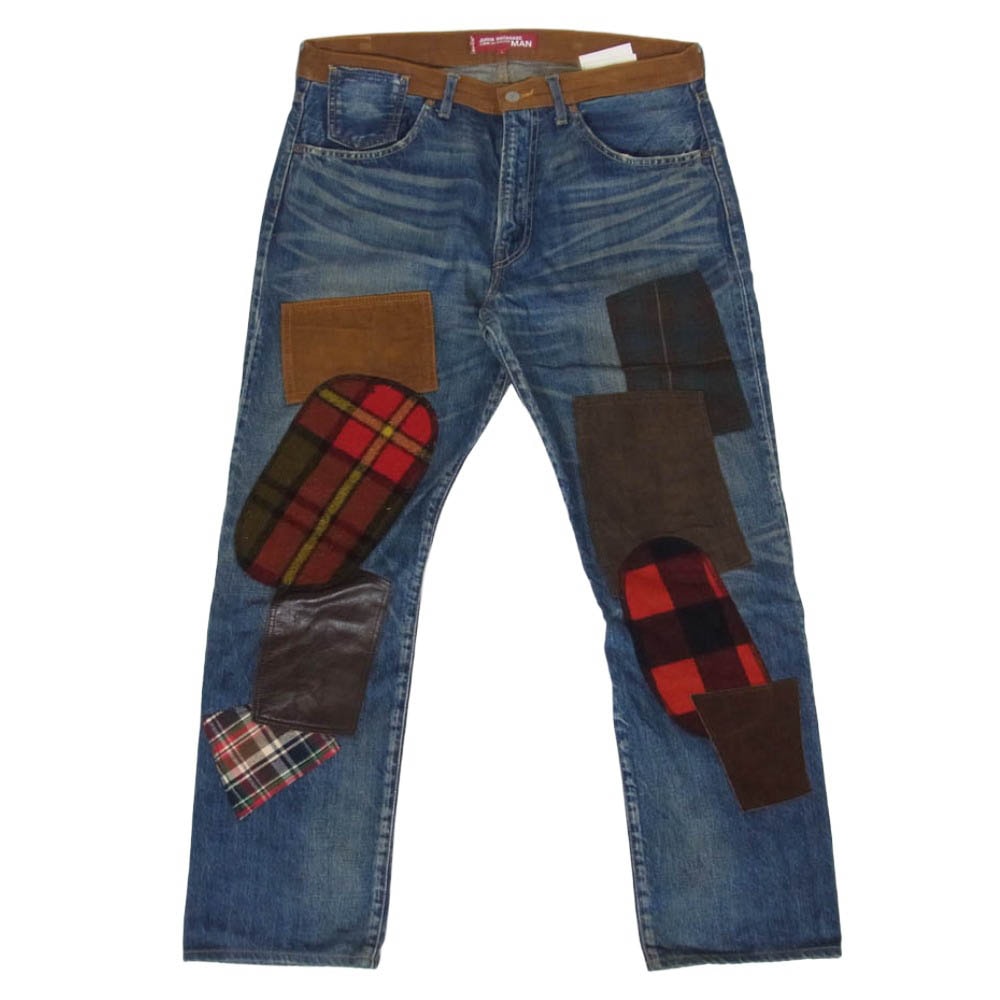 JUNYA WATANABE COMME des GARCONS MAN ジュンヤワタナベコムデギャルソンマン Levi's リーバイス WH-P902 eYe アイ Levi's リーバイス AD2011 パッチワーク 再構築 デニム パンツ 37【中古】
