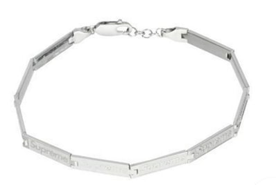 Supreme x Jacob & Co Logo Link Bracelet "Sterling Silver"