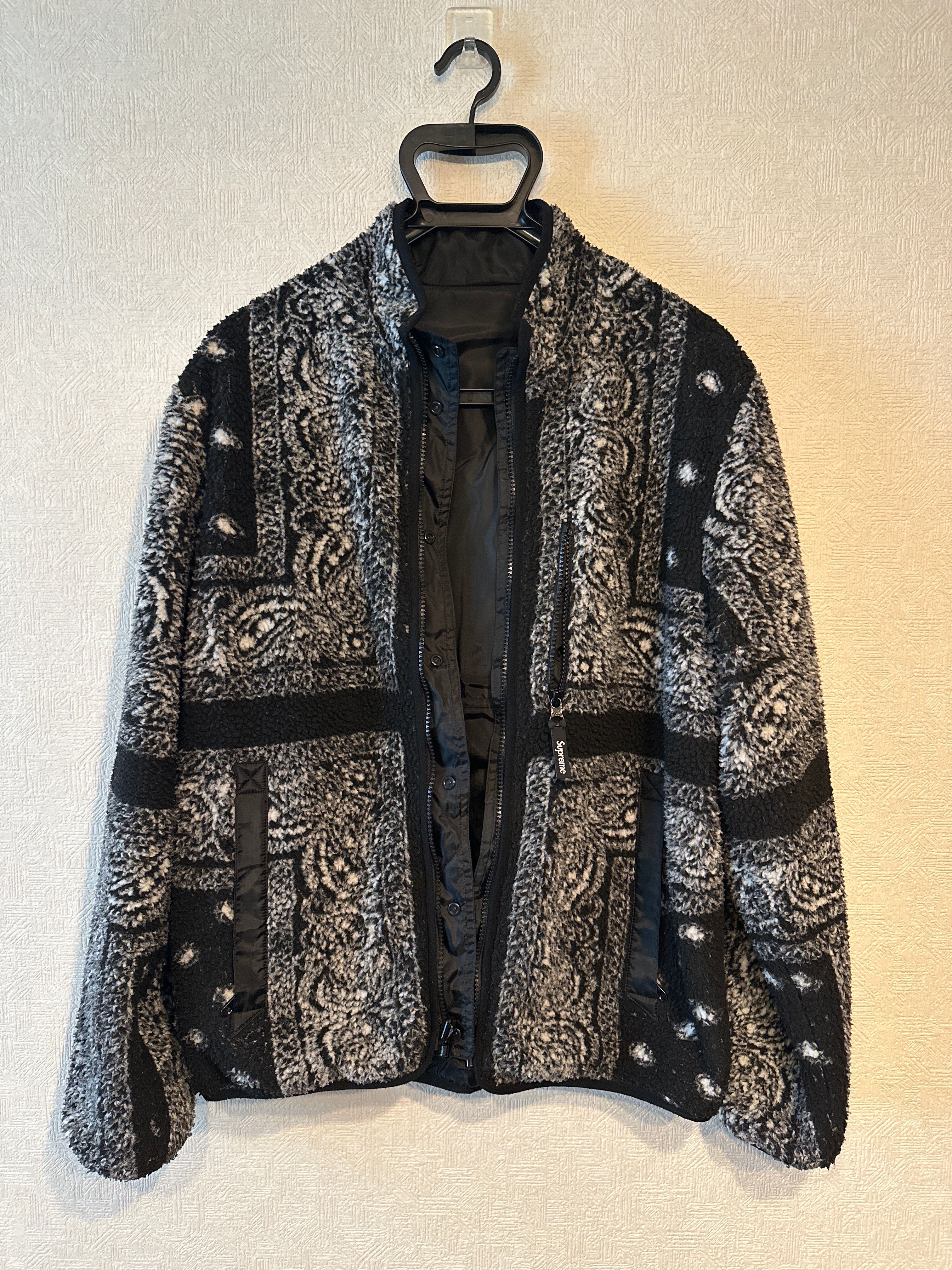 Supreme Reversible Bandana Fleece Jacket 