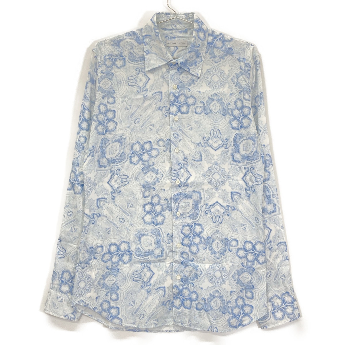 エトロ クレイジーパターン エトロペイズリー コットンドレスシャツ M