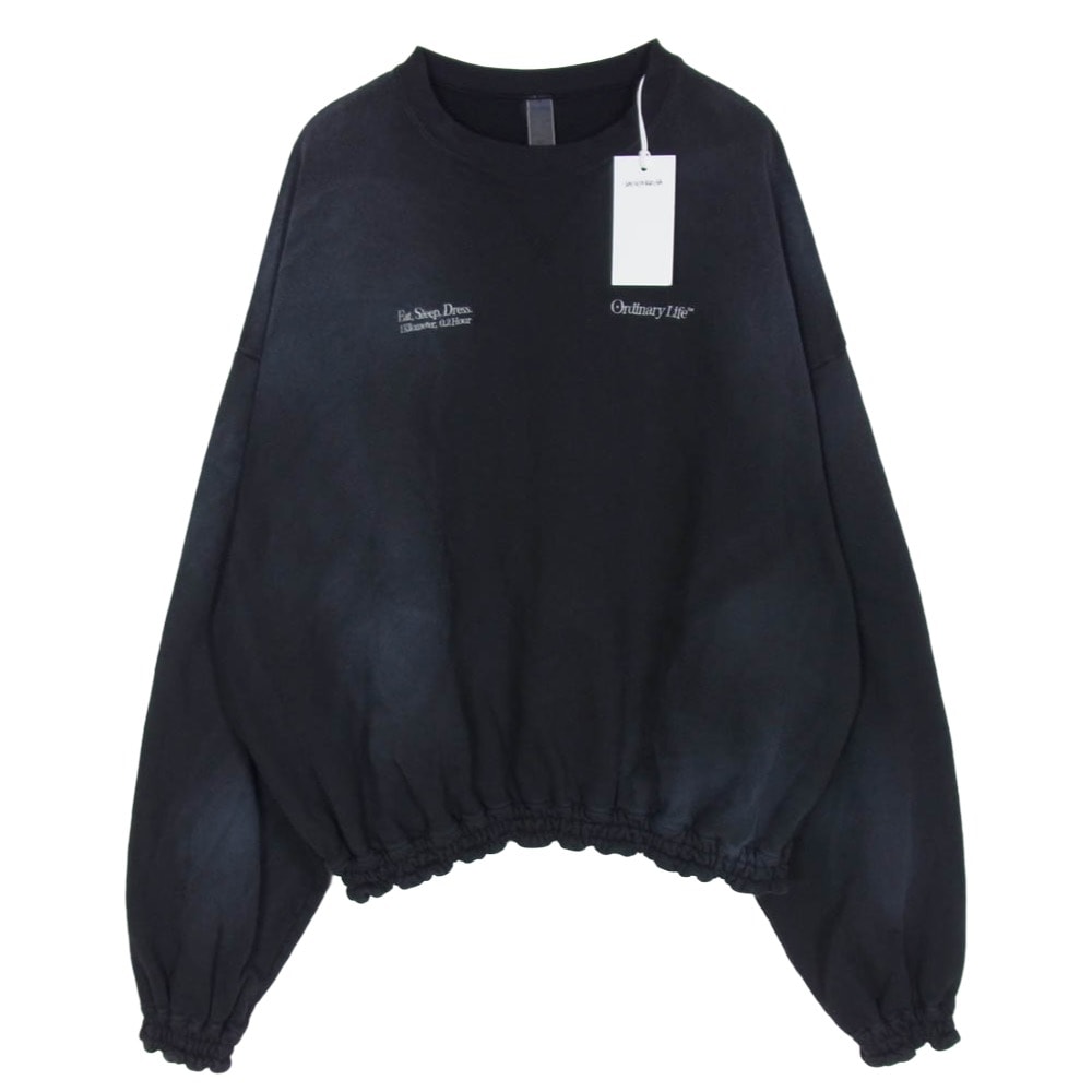 SHINYAKOZUKA シンヤコヅカ スウェット 25AW 2502SK94 WASHED ORDINARY HOME HIS CREW ウォッシュ オーディナリー ホーム ヒズ クルー クルーネック スウェット ブラック系 M【中古】