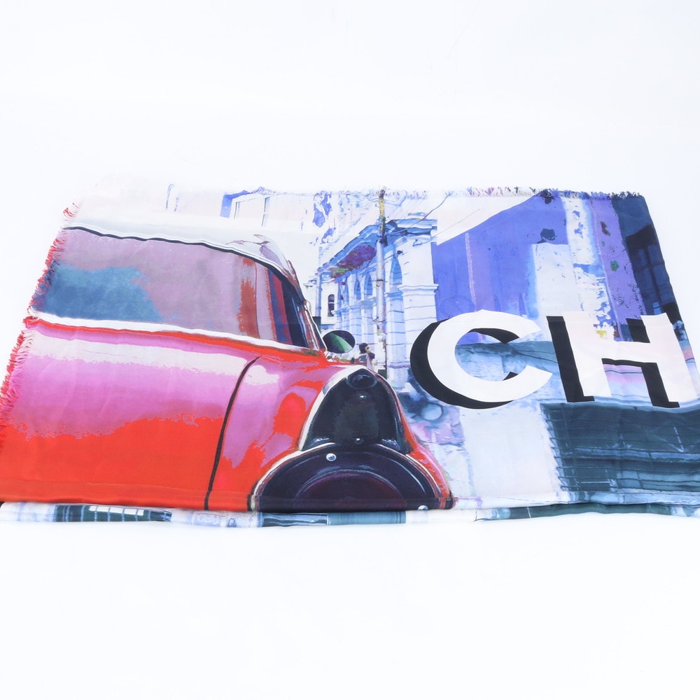 シャネル 美品 ラパン オリラグ x カシミヤ CHANEL（シャネル） 美品 ラパン オリラグ x カシミヤ マフラー