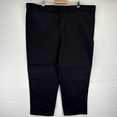 古着 ディッキーズ Dickies ワークパンツ 874 ワンポイントロゴ 長ズボン チノパン 大きいサイズ w52 L30 ブラック メンズ