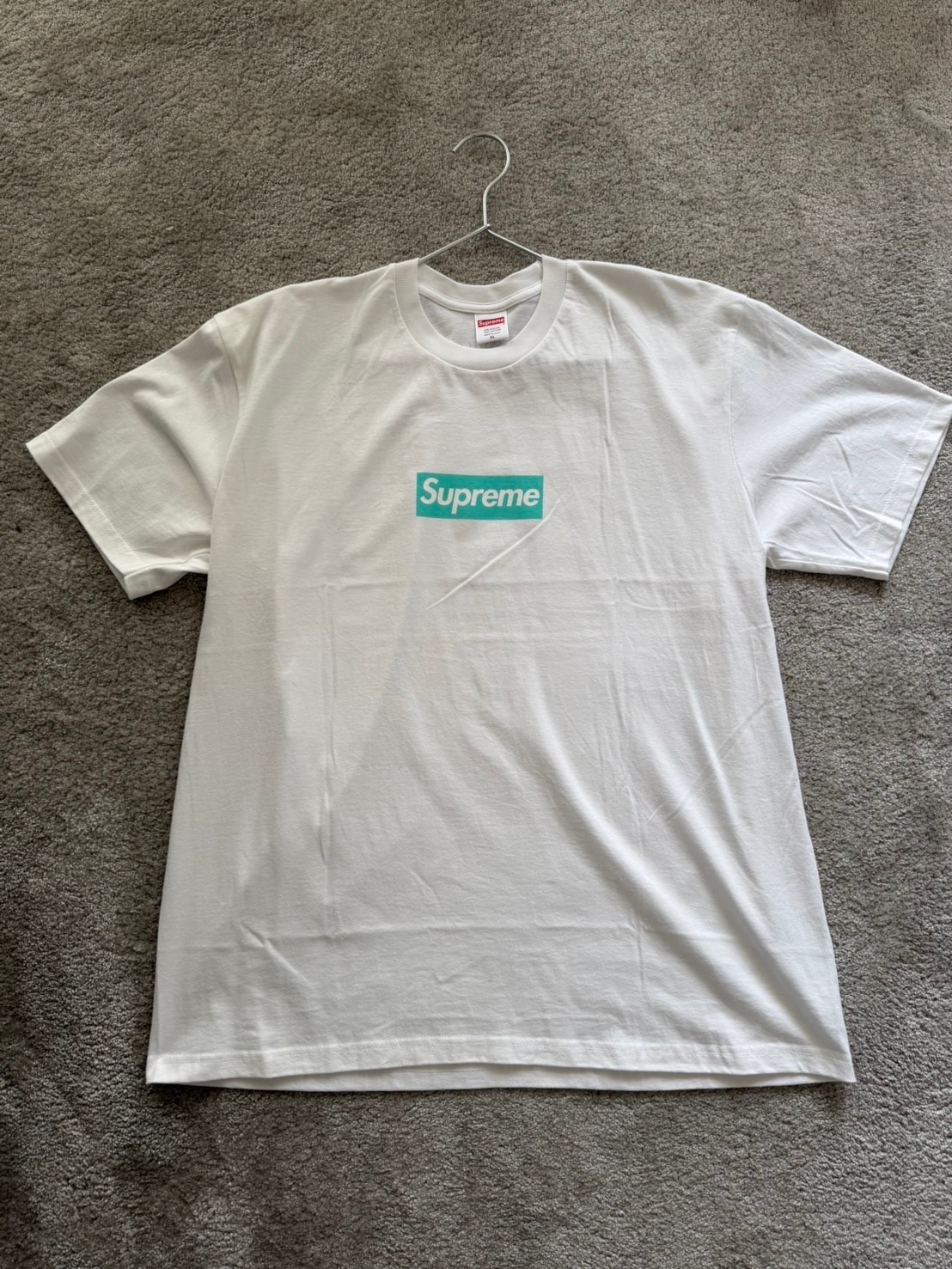 シュプリーム / ティファニー ボックス ロゴ Tシャツ 