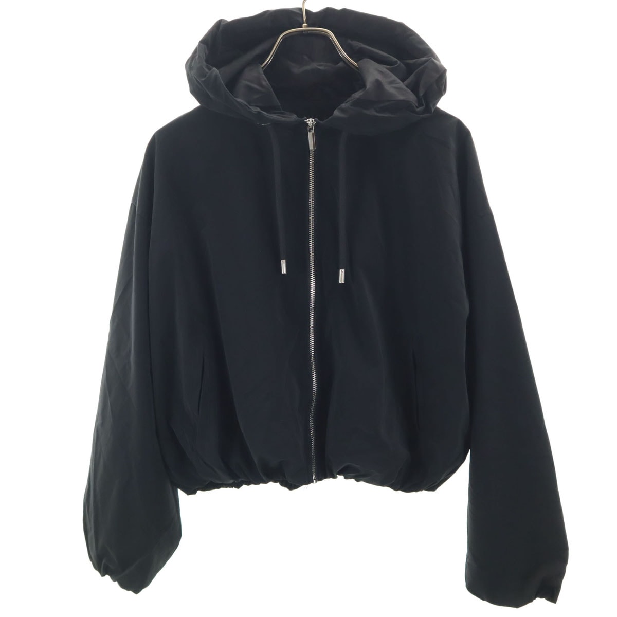ZARA ザラ フードジャケット M ブラック