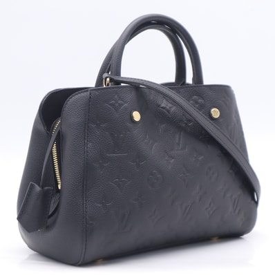 美品 LOUIS VUITTON ルイ・ヴィトン モノグラム アンプラント モンテーニュBB ノワール M41053 2wayハンドバッグ ブラック レディース