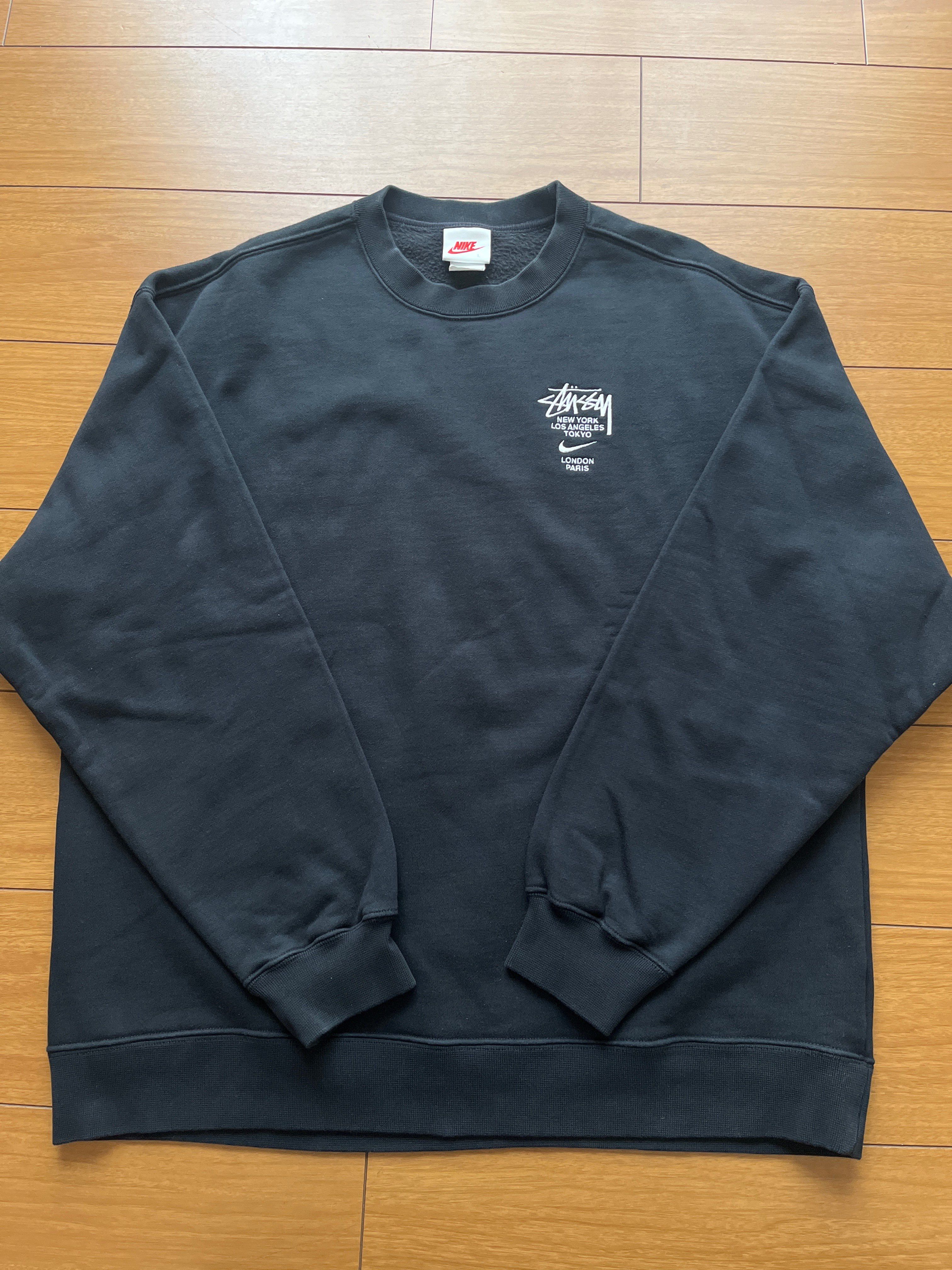 Nike x Stussy International Crewneck Sweatshirt (US Size) "Black" DC4198-010