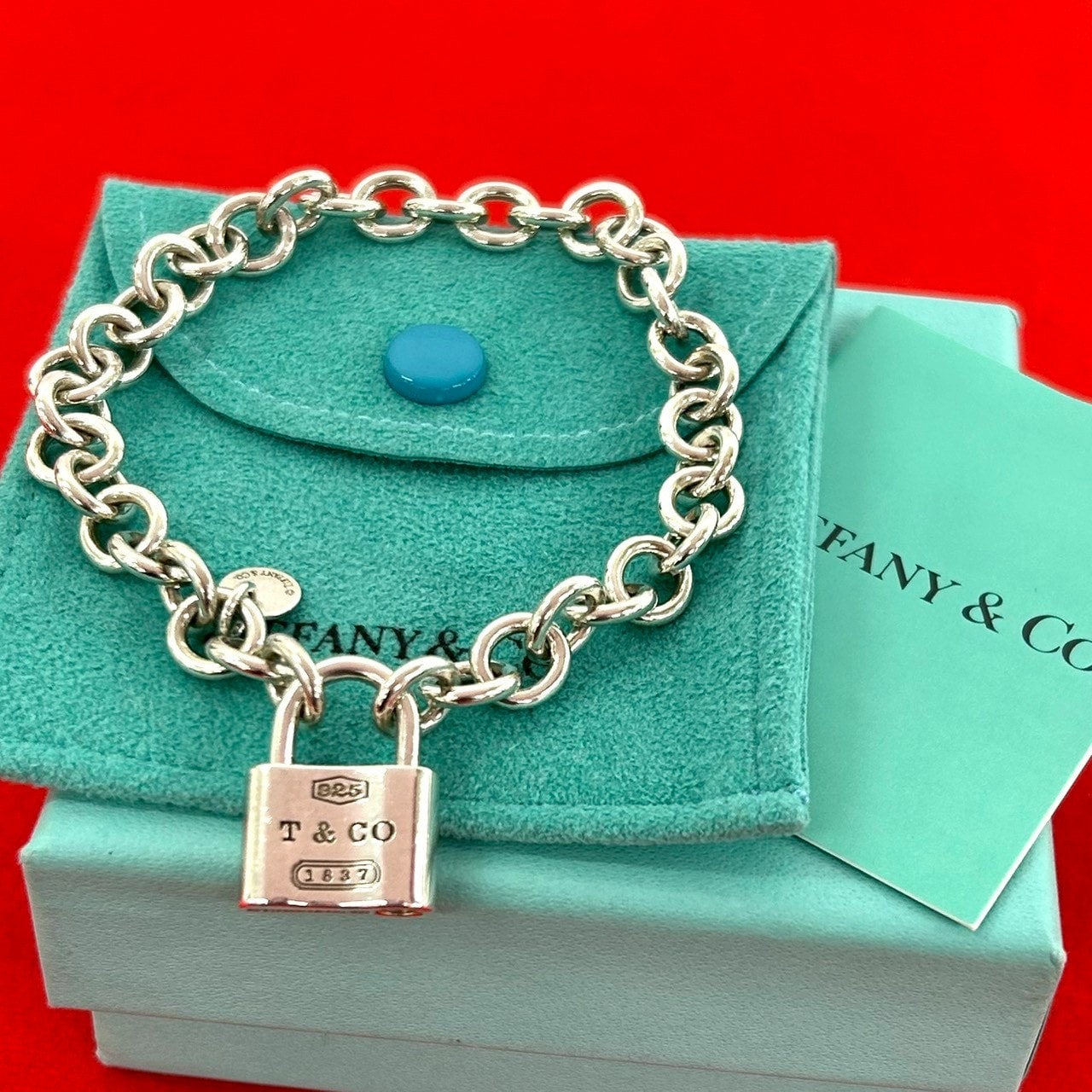 B (目立った傷や汚れなし)】TIFFANY&Co. ティファニー カデナ ロック