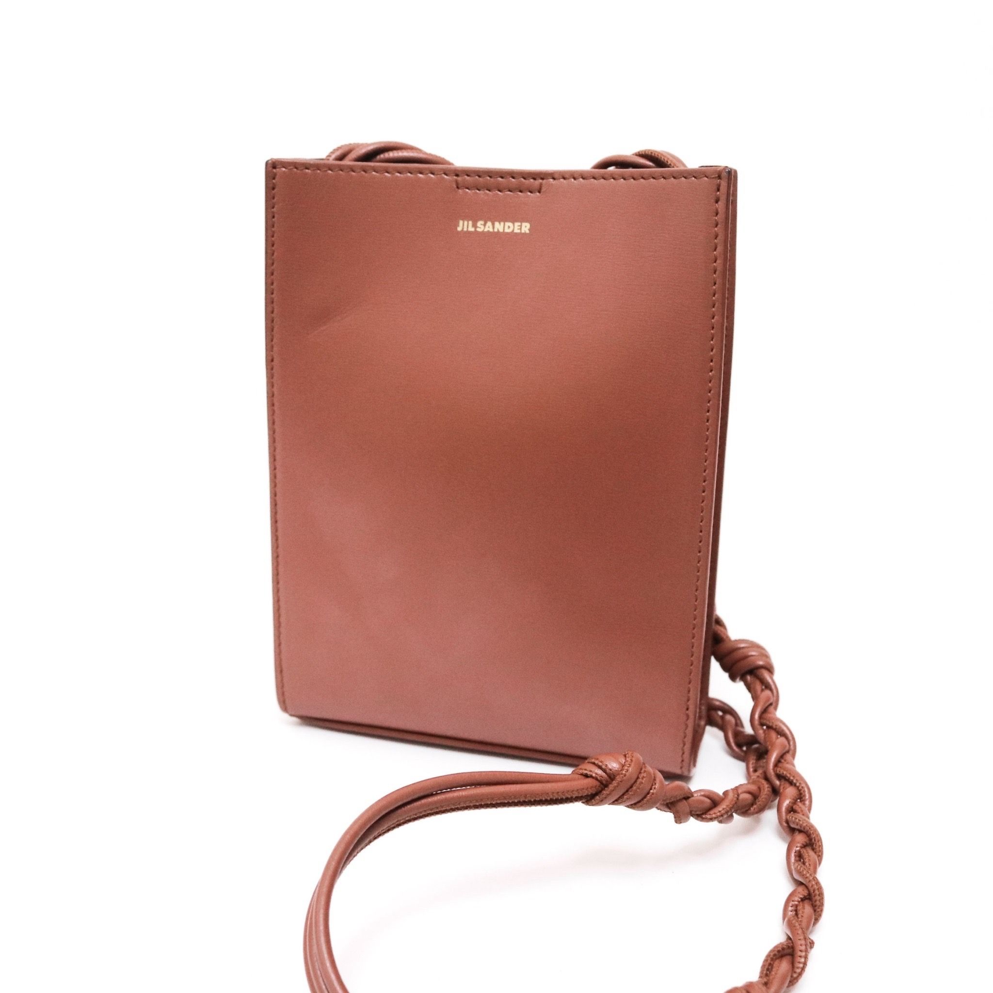 【極備品】ジルサンダー タングル スモール SM ショルダーバッグ ブラウン