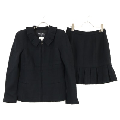 シャネル 【美品】P09679V05945 97A ツイード ジャケット/スカート セットアップ 40