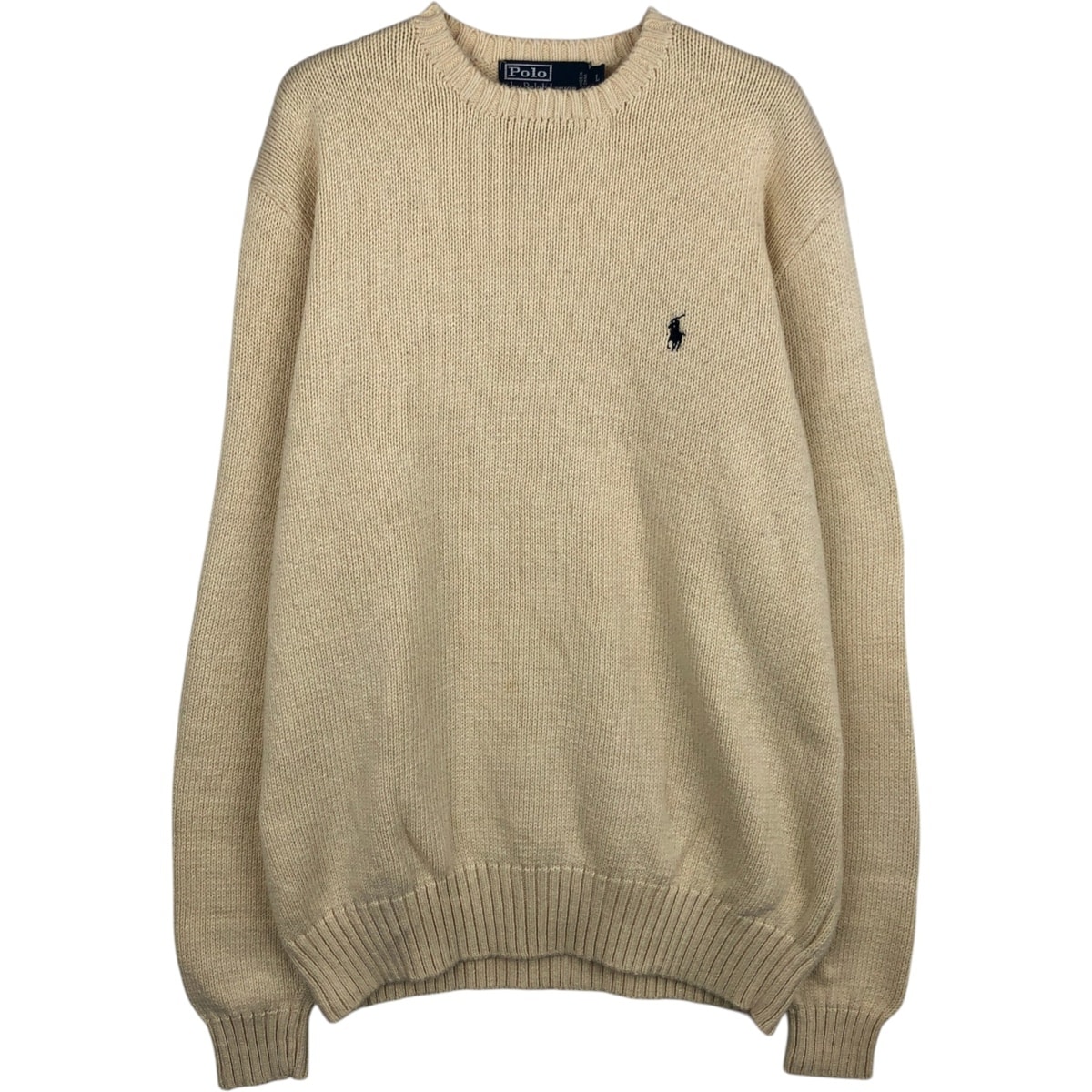 古着 ラルフローレン Ralph Lauren POLO by Ralph Lauren ピマコットンニットセーター メンズL相当/eaa627489