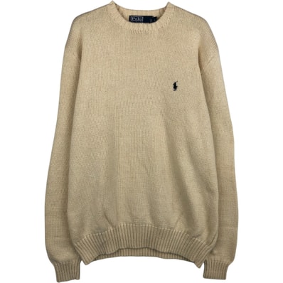 古着 ラルフローレン Ralph Lauren POLO by Ralph Lauren ピマコットンニットセーター メンズL相当/eaa627489