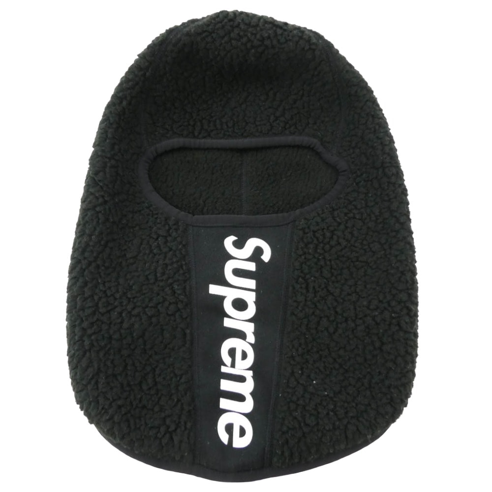 Supreme シュプリーム ニットキャップ 17AW ワングラム期 Polartec Deep Pile balaclava ポーラーテック ディープ バラクラバ フリース フェイス マスク 目出し帽 ブラック系【中古】