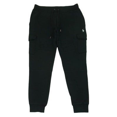 POLO RALPH LAUREN ポロ・ラルフローレン ダブルニット カーゴ ジョガー パンツ ポニーロゴ スウェット ブラック系 S【中古】