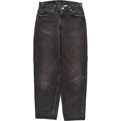 古着 90年代 リーバイス Levi's 560 LOOSE FIT TAPERED LEG ブラックデニム テーパードデニムパンツ USA製 メンズw32相当 ヴィンテージ/eaa628226
