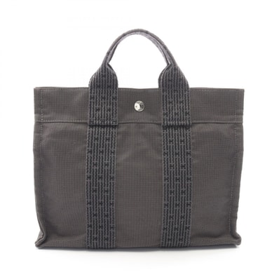 エルメス HERMES エールラインPM トートバッグ バッグ ナイロンキャンバス レディース グレー系 【中古】