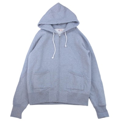 The REAL McCOY'S ザリアルマッコイズ BALL PARK F/Z HOODED SWEATSHIRT ジップ アップ スウェットシャツ パーカー グレー系 XL【中古】