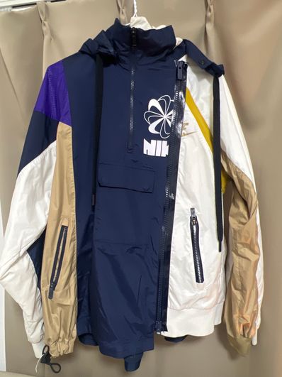 Nike x Sacai Women's Doulbe Zip Jacket "Navy"