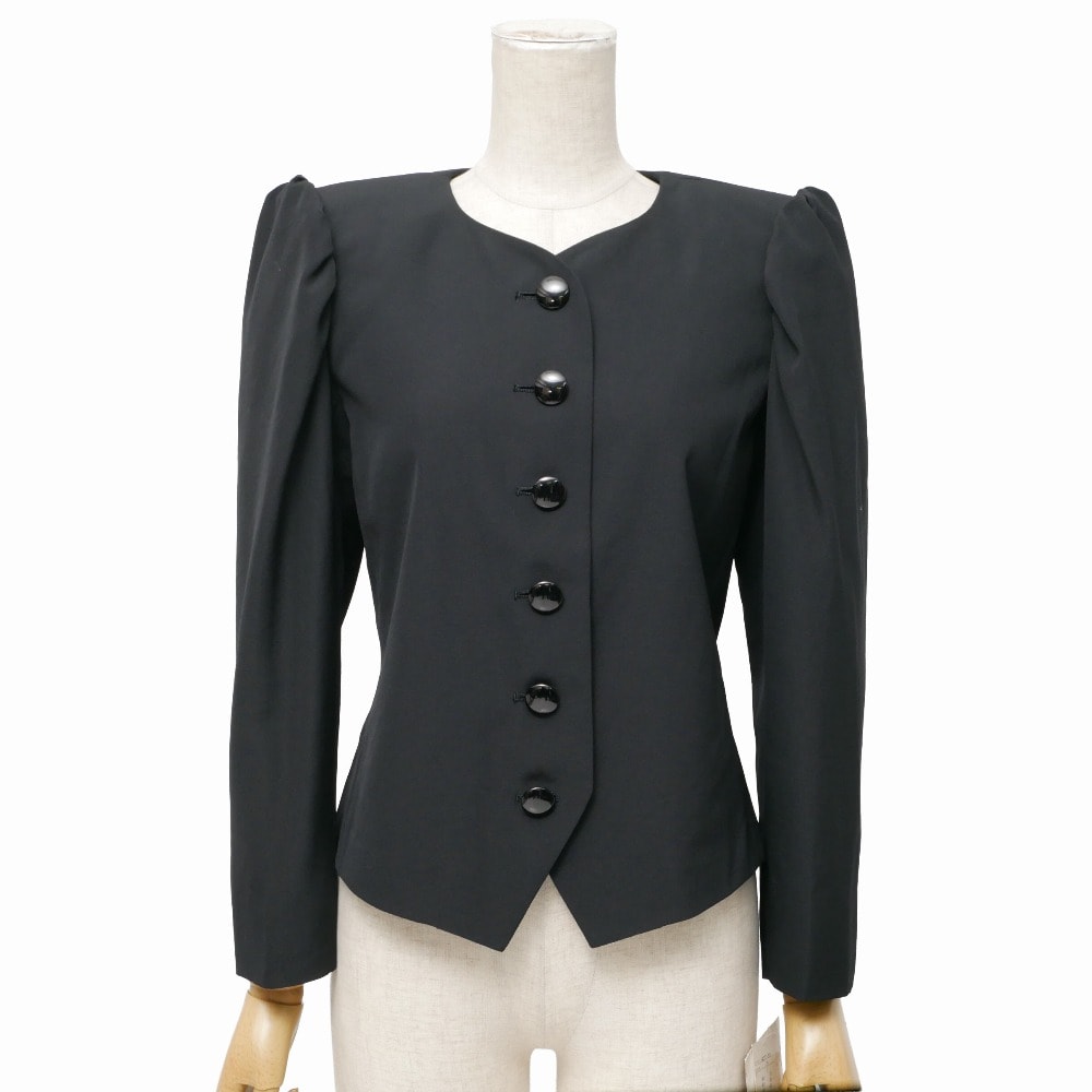 ■未使用品■YVES SAINT LAURENT イヴ・サンローラン ヴィンテージ ノーカラージャケット サイズS 20260409/RA8771