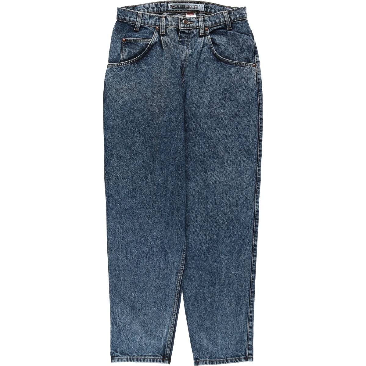 古着 リーバイス Levi's SILVER TAB シルバータブ ケミカルウォッシュ テーパードデニムパンツ メンズw32相当/eaa646401