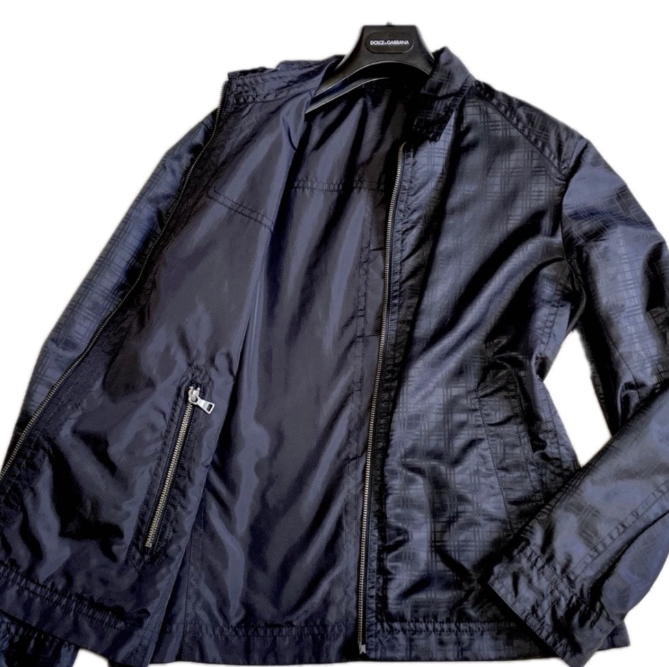 美品 バーバリーブラックレーベル リバーシブル チェック ナイロンジャケット