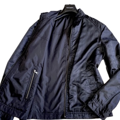 美品 バーバリーブラックレーベル リバーシブル チェック ナイロンジャケット