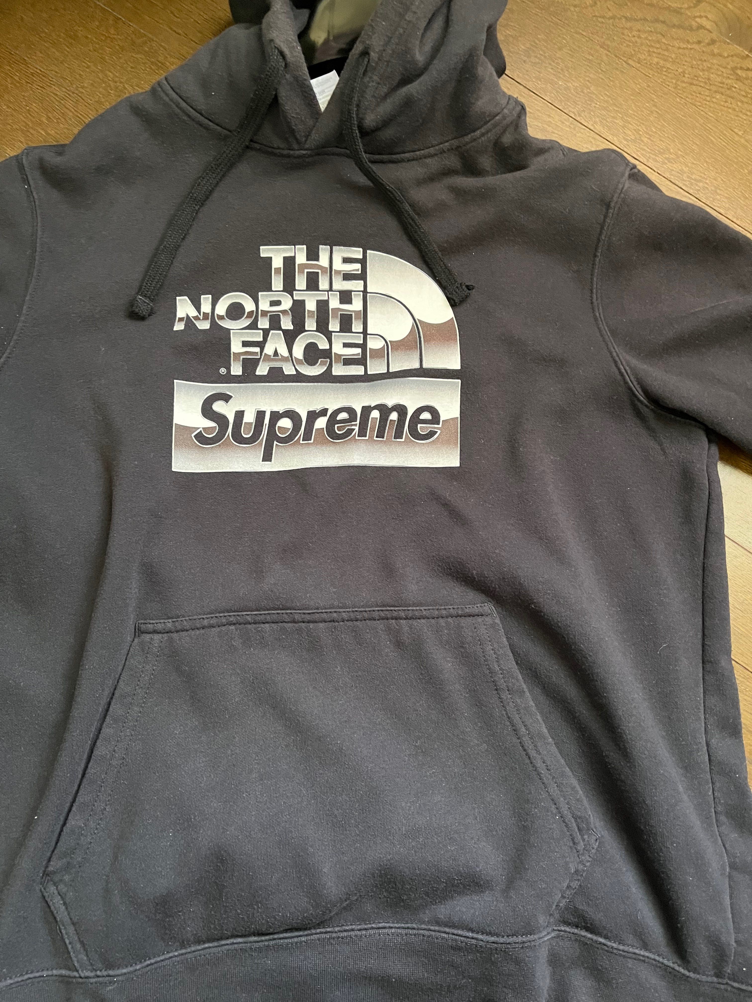 Supreme x The North Face Metallic Logo Hooded Sweatshirt "Black"