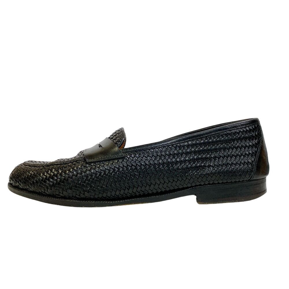 サルヴァトーレフェラガモ Salvatore Ferragamo ローファー 編み込み ビジネスシューズ 靴 シューキーパー付き ブラック