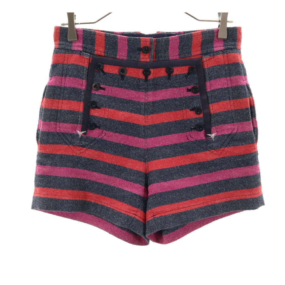 C (やや傷や汚れあり)】sacai luck サカイラック 日本製 ボーダー柄