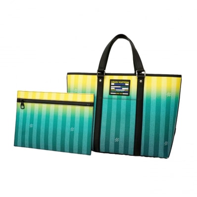 【6dc2765-h】ルイヴィトン トートバッグ ダミエ・ストライプ ウィークエンドトートPM M59919 ヴェール【中古】メンズ レディース ユニセックス