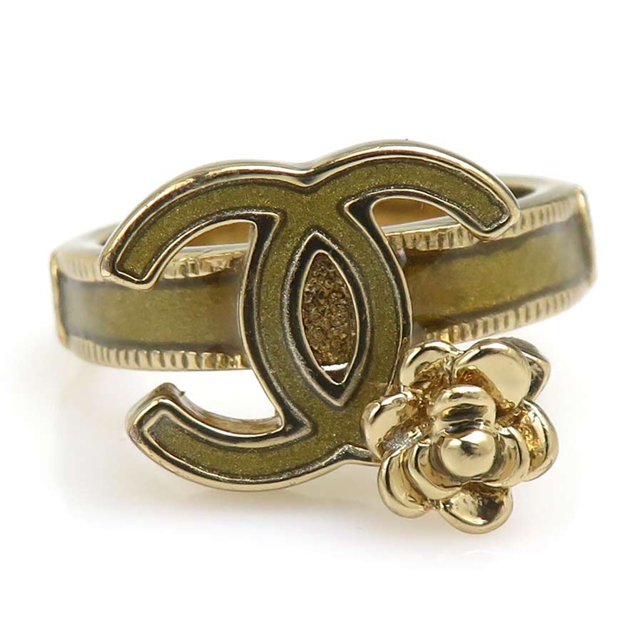 シャネル CHANEL リング・指輪 ココマーク カメリア メタル ゴールド レディース 13号【中古】 e62394a