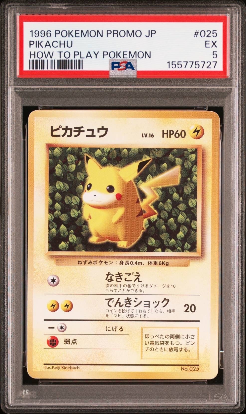 ピカチュウ P : 旧裏 (※ 光沢なし) [PMCG-P No.025](プロモーションカード「すぐわかるポケモンカードの遊びかた」)