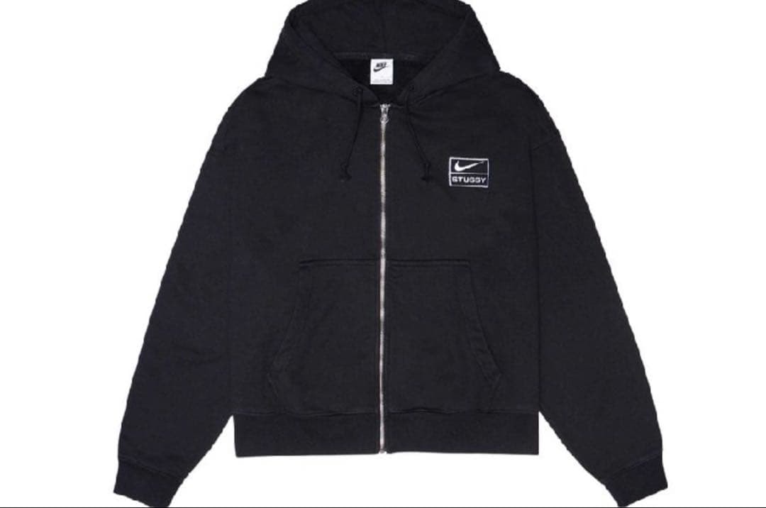 ステューシー x ナイキ ストーンウォッシュド フリース ジップアップ フーディー "ブラック" (US サイズ) FJ9175-010 