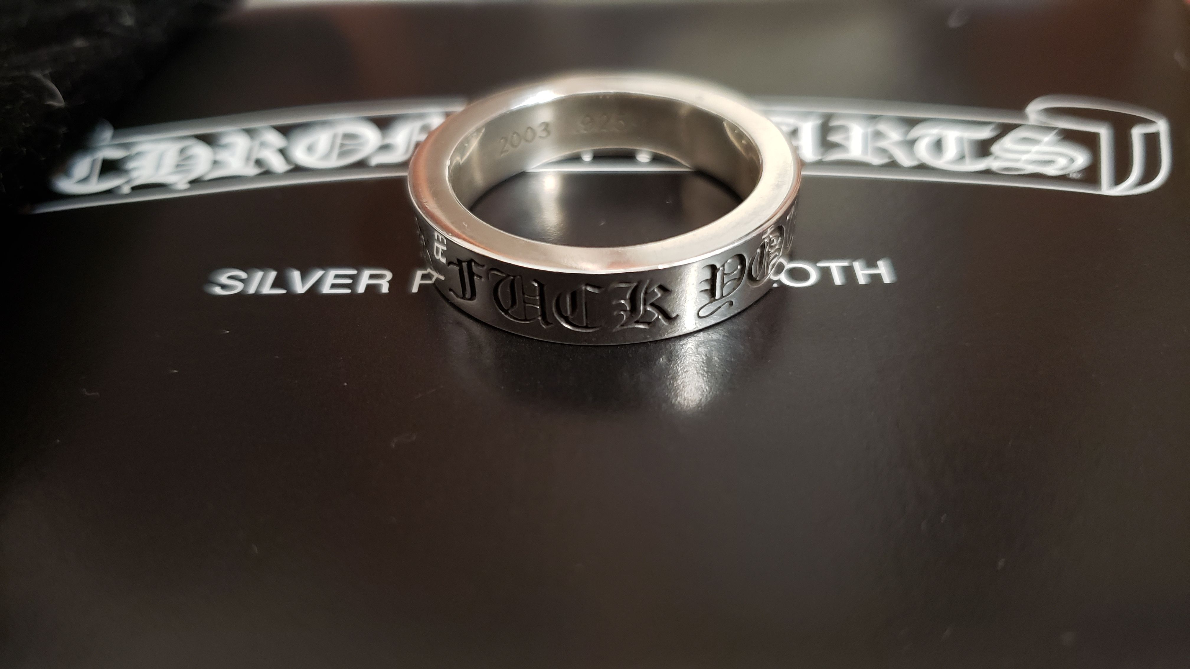 Chrome Hearts Spacer Ring 6mm Fuck You "Silver"