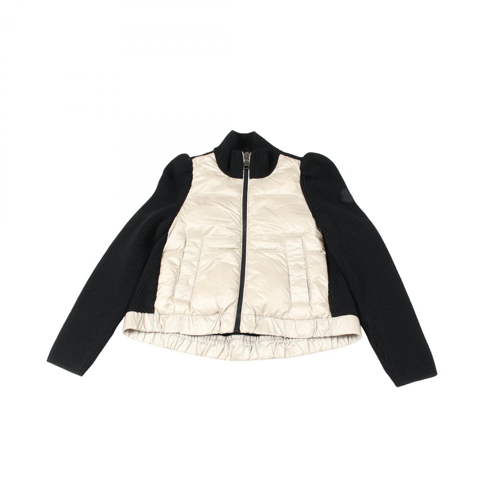 モンクレール MONCLER ダウンジャケット 衣料品 アウター ナイロン ウール メンズ レディース ベージュ系 / ブラック系 9B00004 【中古】