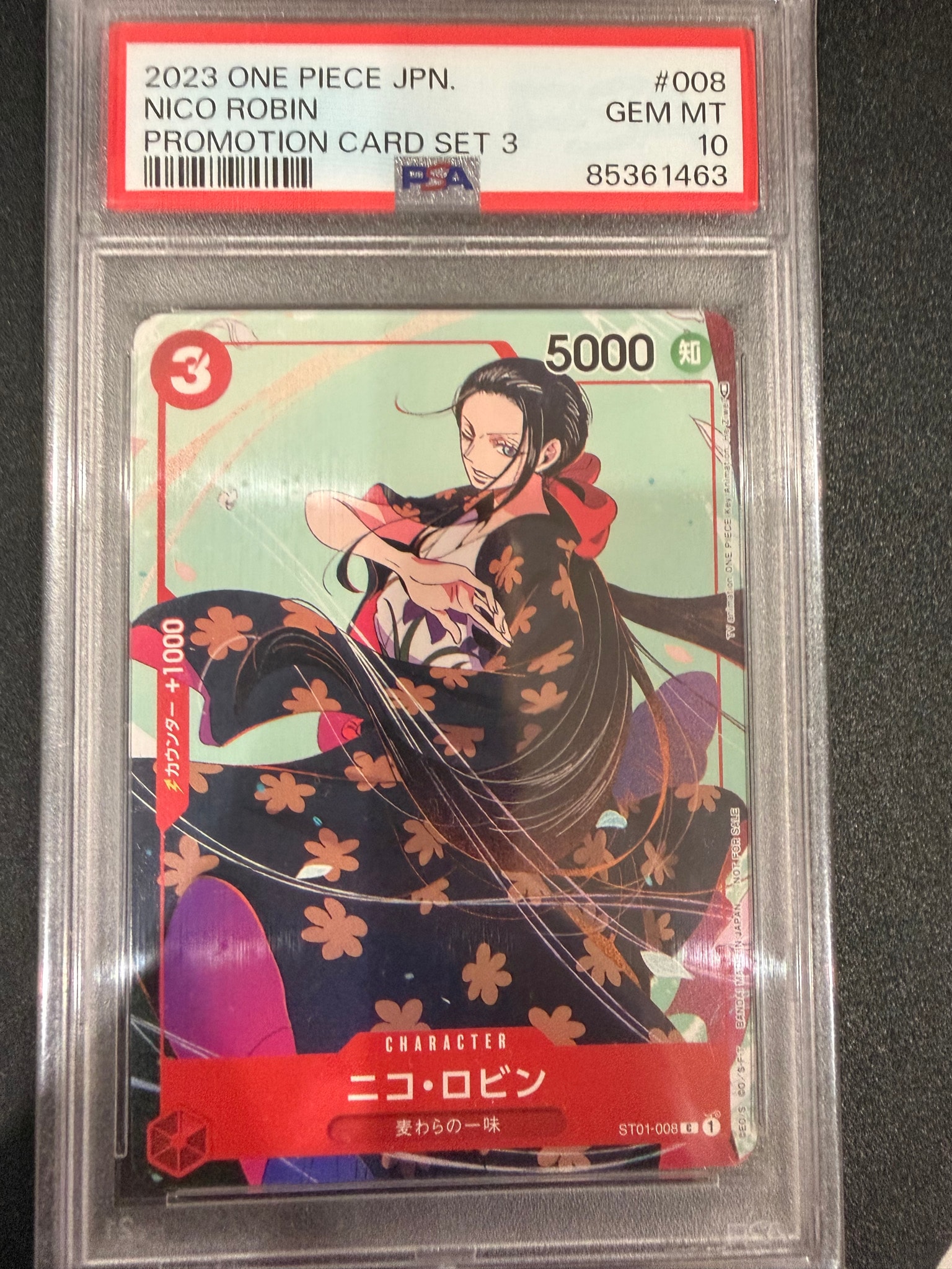 PSA10】ニコ・ロビン C-P [ST01-008] (プレミアムカードコレクション25