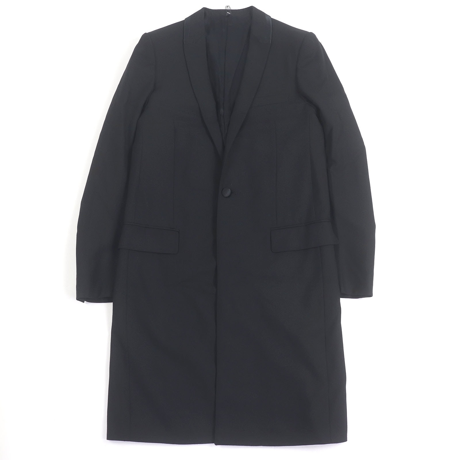 未使用品 ディオールオム チェスターコート 黒 44 8H3131360687