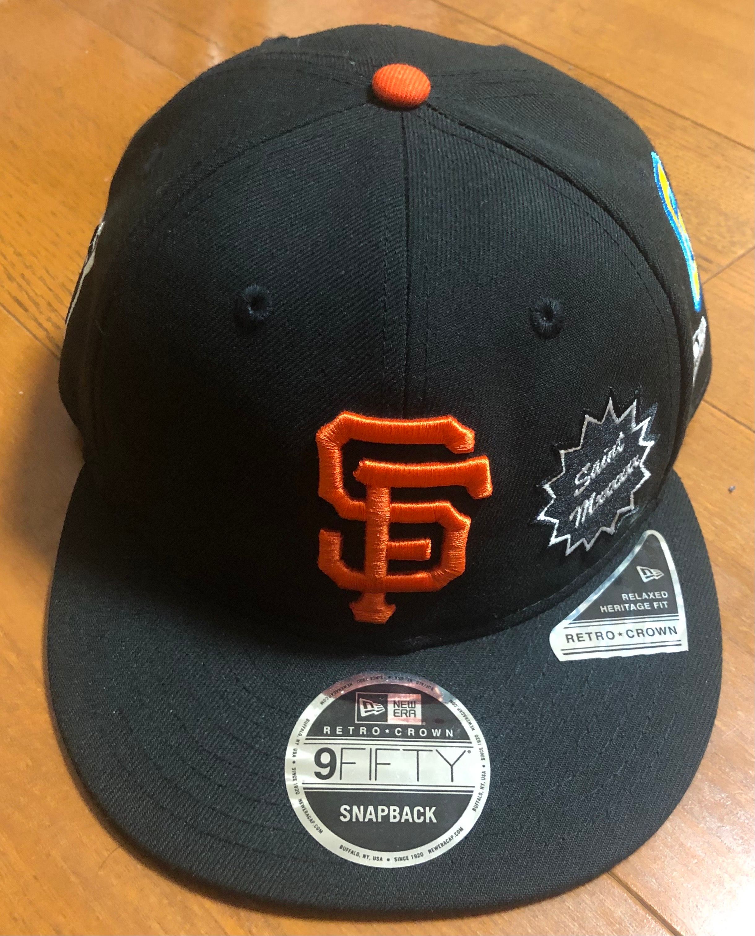 NEW ERA x SAINT Mxxxxxx x MLB Retro Crown 9Fifty San Francisco Giants "Black" SM-HR8-0000-C49