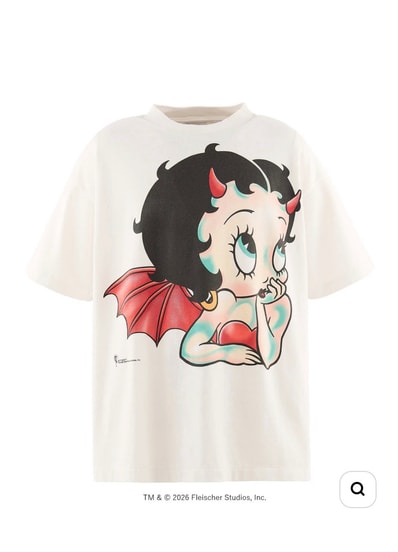 SAINT Mxxxxxx x Betty Boop Bty SS T-Shirt/Devil "White"