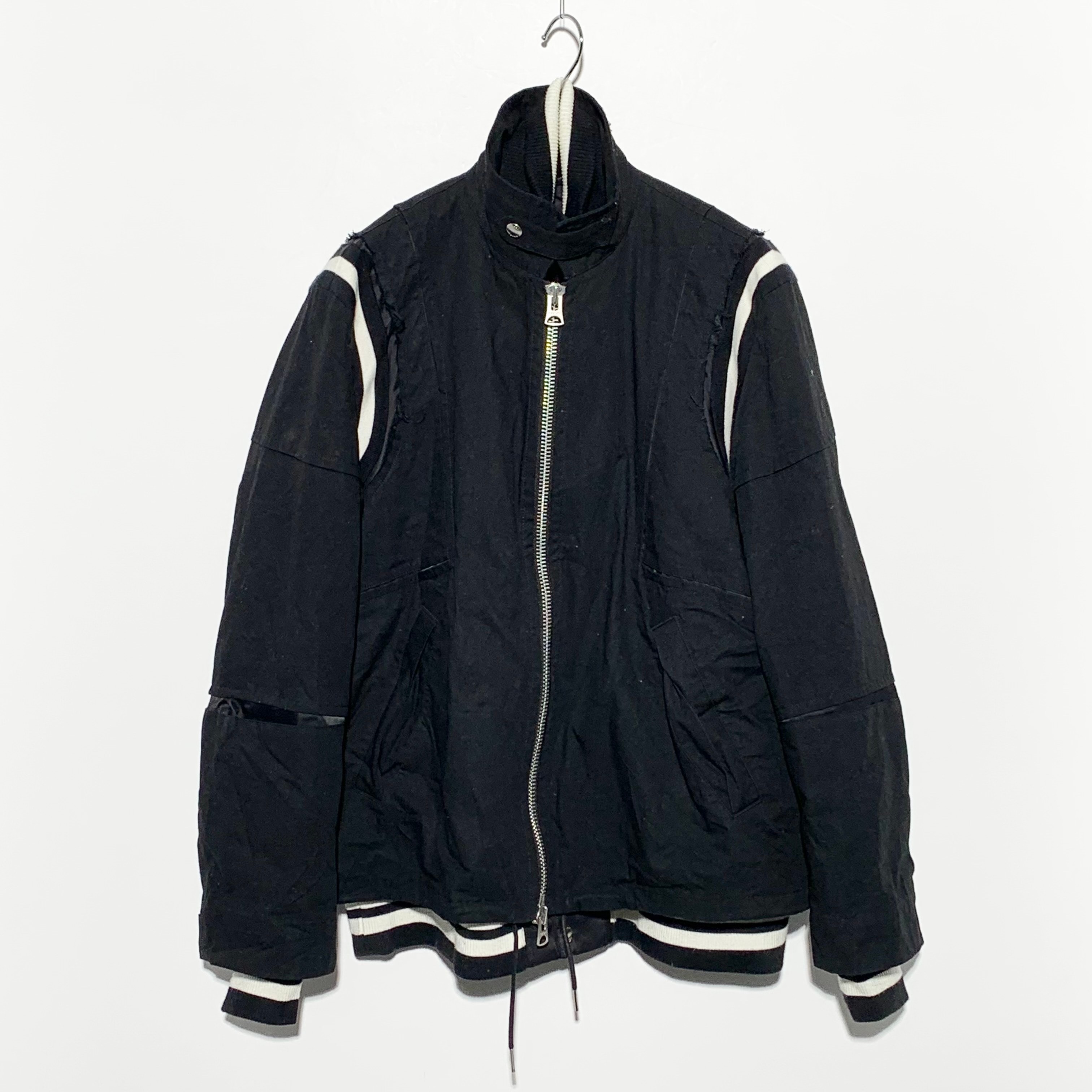 B (目立った傷や汚れなし)】sacai Nylon Twill Mix Blouson Oliveの