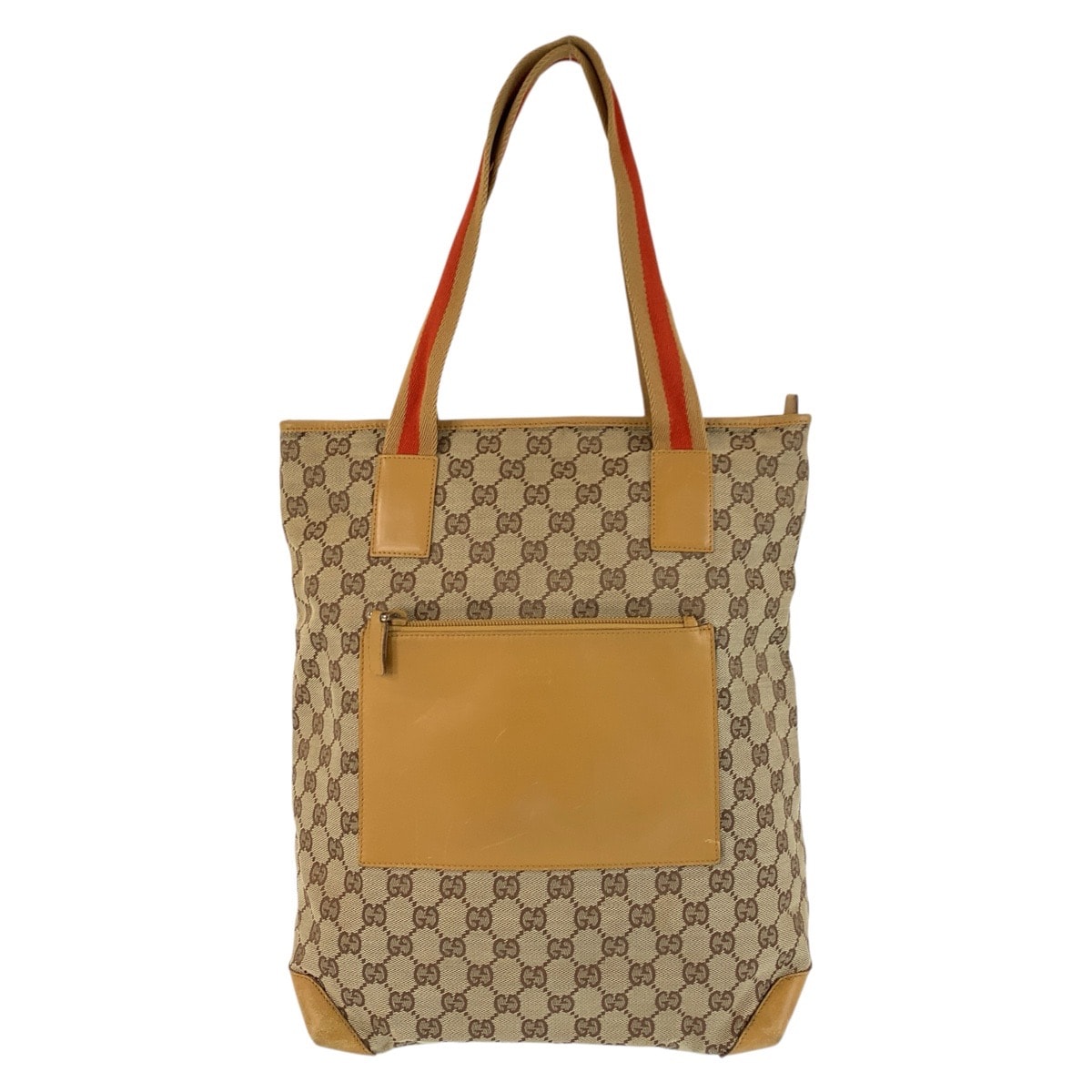 GUCCI グッチ シェリーライン ベージュ マスタード GGキャンバス レザー/ トートバッグ ショルダーバッグ 600760 【中古】