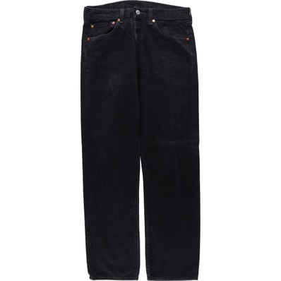 古着 リーバイス Levi's 501 ブラックデニム ストレートデニムパンツ メンズw33相当/eaa622461