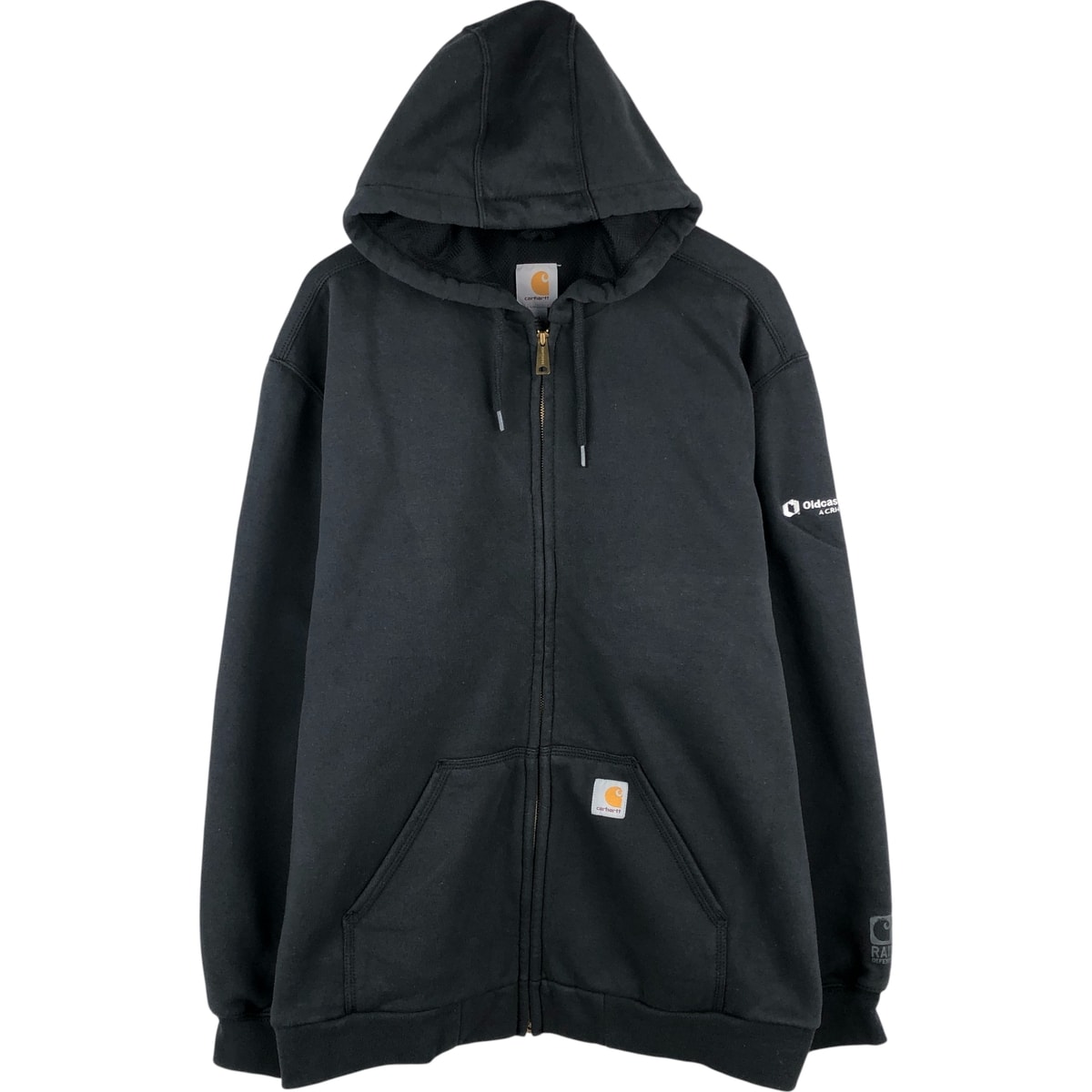 古着 カーハート Carhartt Oldcastle APG アドバタイジング スウェットフルジップパーカー メンズXL相当/eaa611268
