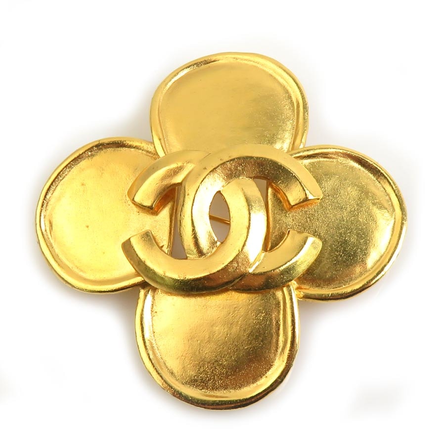 シャネル CHANEL ブローチ メタル ゴールド レディース【中古】 56527a