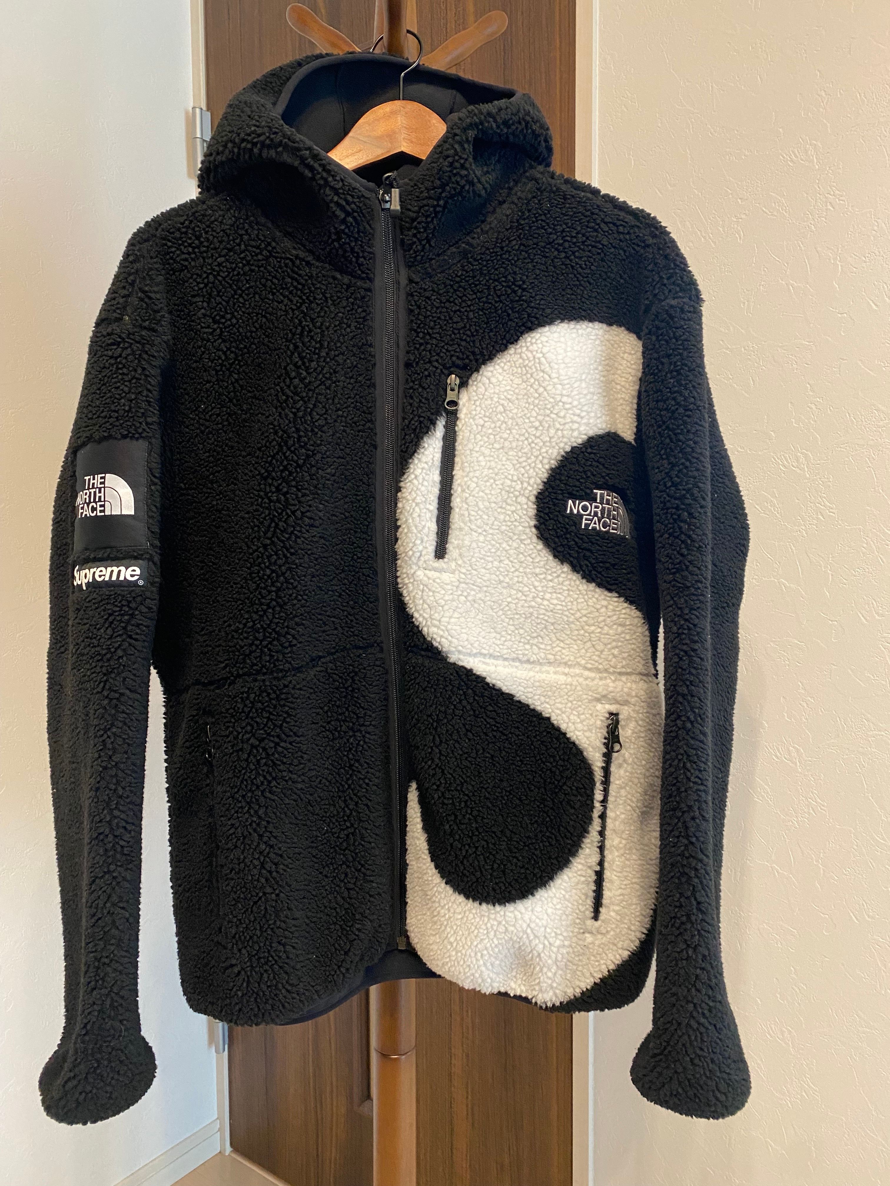 Supreme x The North Face S Logo Hooded Fleece Jacket "Black"