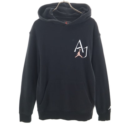 NIKE AIR JORDAN ナイキ エアジョーダン 長袖 スウェットパーカー S ブラック プルオーバー