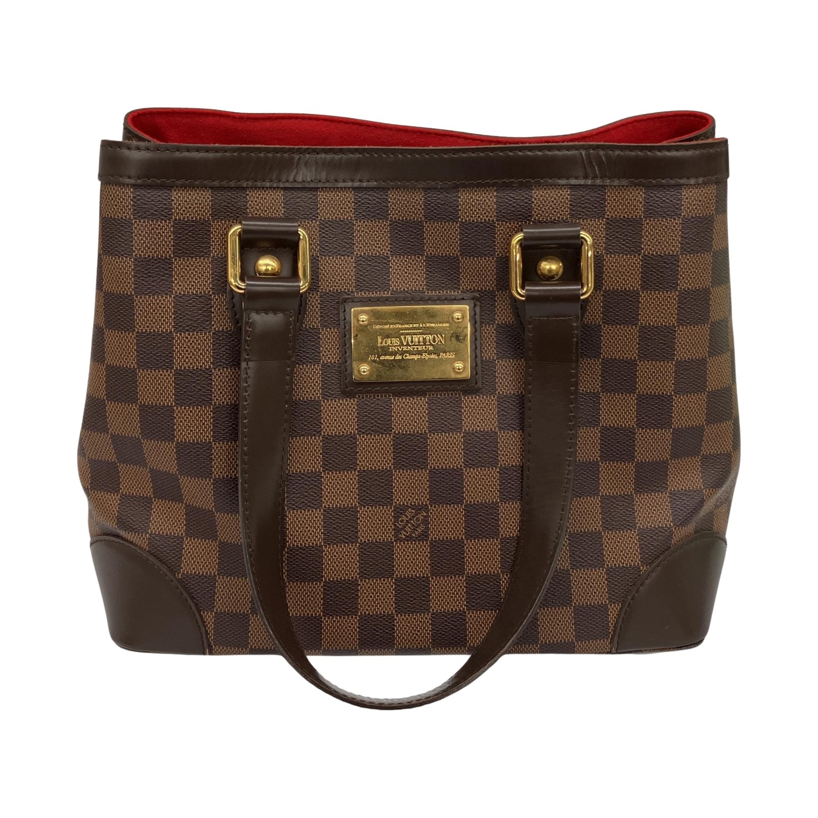 △△LOUIS VUITTON ルイヴィトン ハンドバッグ ダミエ ハムステッドPM N51205 ブラウン