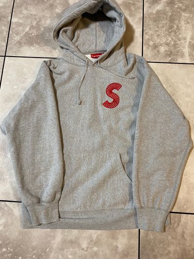 Supreme S Logo Hooded Sweatshirt "Heather Grey" (20FW)