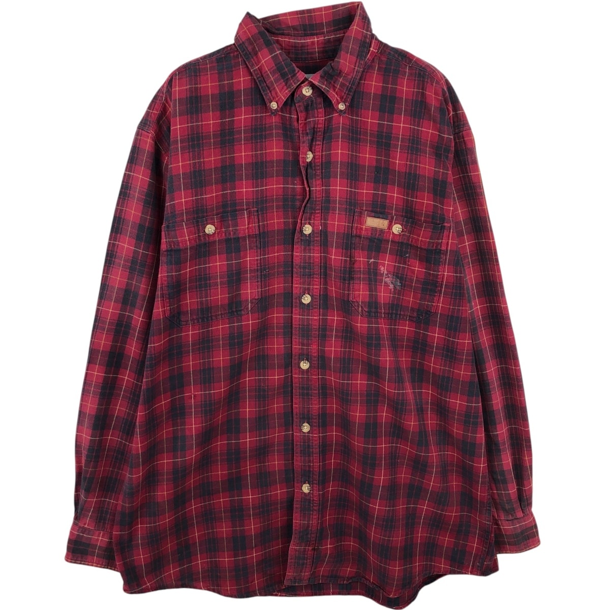 古着 カーハート Carhartt 長袖 ボタンダウン フランネルチェックシャツ メンズL相当/eaa637648